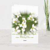 Blumen-Liebe Karte (Rückseite)