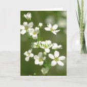 Blumen-Liebe Karte (Vorderseite)