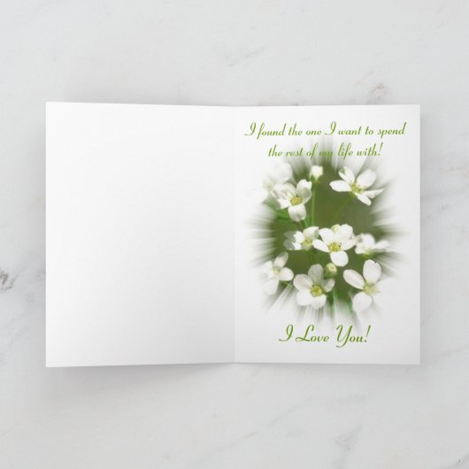 Blumen-Liebe Karte (Innenseite)