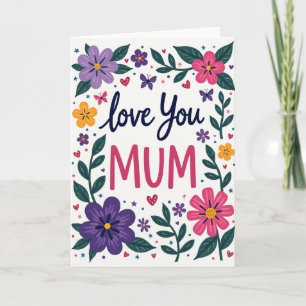 Blumen Liebe Mama Tag Karte