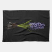 Blumen | Lila Hyacinth Bulb Geschirrtuch (Horizontal)