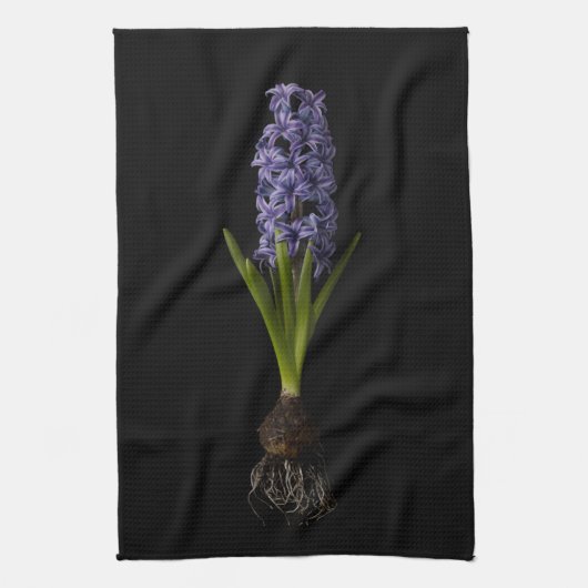 Blumen | Lila Hyacinth Bulb Geschirrtuch (Vertikal)