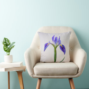 Blumen   Lila Iris-Blume Kissen