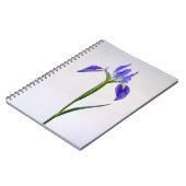 Blumen | Lila Iris-Blume Notizblock (Linke Seite)