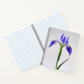 Blumen | Lila Iris-Blume Notizblock (Innenseite)