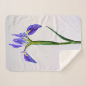 Blumen | Lila Iris-Blume Sherpadecke (Vorderseite (Horizontal))