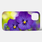 Blumen | LILA STIEFMÜTTERCHEN Case-Mate iPhone Hülle (Rückseite (Horizontal))