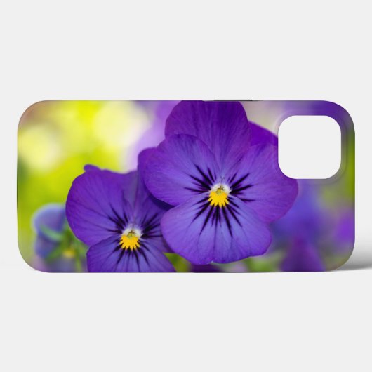 Blumen | LILA STIEFMÜTTERCHEN Case-Mate iPhone Hülle (Rückseite (Horizontal))