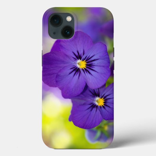 Blumen | LILA STIEFMÜTTERCHEN Case-Mate iPhone Hülle (Rückseite)