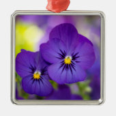 Blumen | LILA STIEFMÜTTERCHEN Ornament Aus Metall (Vorne)
