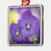 Blumen | LILA STIEFMÜTTERCHEN Ornament Aus Metall (Links)