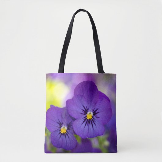 Blumen | LILA STIEFMÜTTERCHEN Tasche (Vorderseite)
