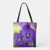 Blumen | LILA STIEFMÜTTERCHEN Tasche (Rückseite)