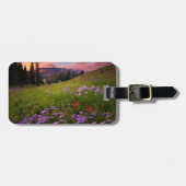 Blumen | Lila Wildblumen Colorado Gepäckanhänger (Vorderseite horizontal)