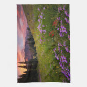 Blumen | Lila Wildblumen Colorado Geschirrtuch (Vertikal)