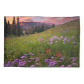 Blumen | Lila Wildblumen Colorado Kissenbezug (Rückseite)