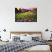 Blumen | Lila Wildblumen Colorado Leinwanddruck (Insitu (Schlafzimmer))