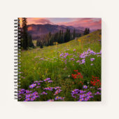 Blumen | Lila Wildblumen Colorado Notizblock (Vorderseite)