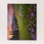 Blumen | Lila Wildblumen Colorado Puzzle (Vertikal)