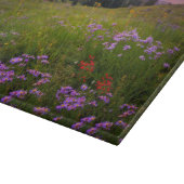 Blumen | Lila Wildblumen Colorado Schneidebrett (Ecke)
