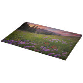 Blumen | Lila Wildblumen Colorado Schneidebrett (Ecke)