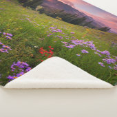 Blumen | Lila Wildblumen Colorado Sherpadecke (3/4)