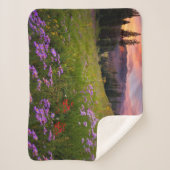 Blumen | Lila Wildblumen Colorado Sherpadecke (Vorderseite)