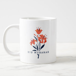 Blumen-Lilien-Kaffeetasse. Erstrahle in neuem Glan Jumbo-Tasse