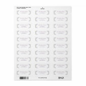 Blumen-Lilien-Rahmen Rücksendeetikett (Vorne)