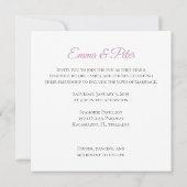 Blumen Lillac Wedding Design Save The Date (Rückseite)