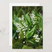Blumen | Lily of the Valley Schweden Dankeskarte (Vorne/Hinten)