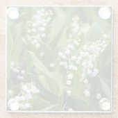 Blumen | Lily of the Valley Schweden Glasuntersetzer (Rückseite)