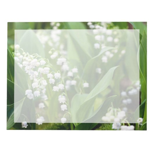 Blumen | Lily of the Valley Schweden Notizblock (Vorderseite)