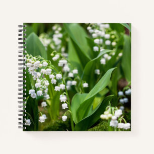 Blumen Lily of the Valley Schweden Notizblock