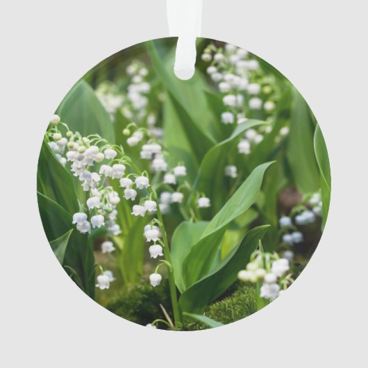Blumen | Lily of the Valley Schweden Ornament (Rückseite)