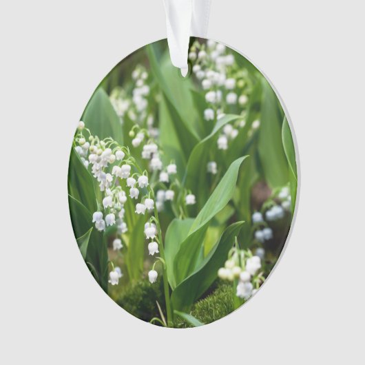 Blumen | Lily of the Valley Schweden Ornament (Vorderseite)