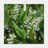 Blumen | Lily of the Valley Schweden Ornament Aus Glas (Rückseite)