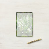 Blumen | Lily of the Valley Schweden Post-it Klebezettel (Auf Schreibtisch)