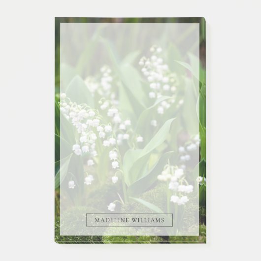 Blumen | Lily of the Valley Schweden Post-it Klebezettel (Vorderseite)