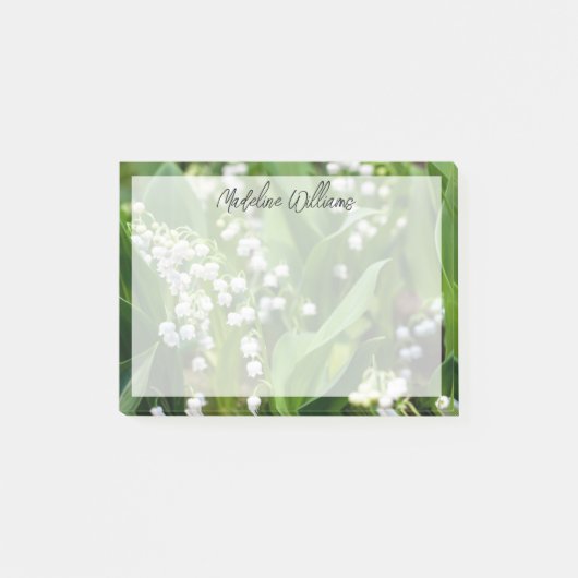 Blumen | Lily of the Valley Schweden Post-it Klebezettel (Vorderseite)
