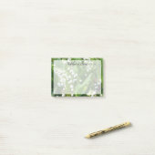 Blumen | Lily of the Valley Schweden Post-it Klebezettel (Auf Schreibtisch)