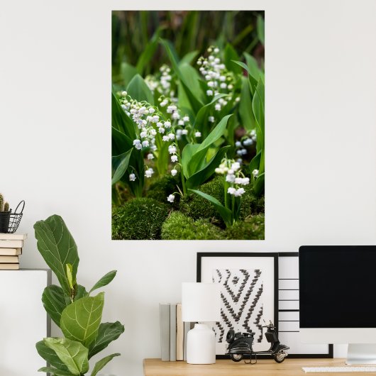 Blumen | Lily of the Valley Schweden Poster (Heimbüro)