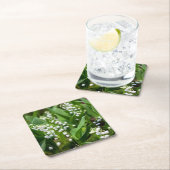 Blumen | Lily of the Valley Schweden Rechteckiger Pappuntersetzer (Vor Ort)