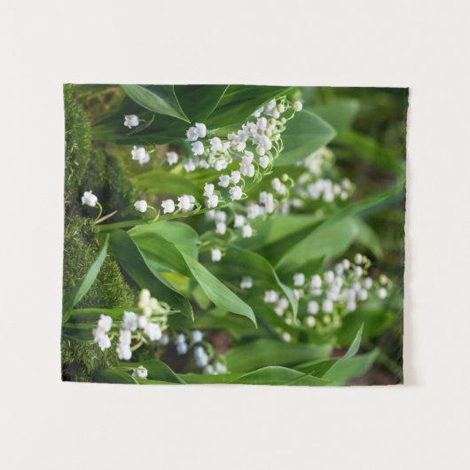 Blumen | Lily of the Valley Schweden Wandteppich (Vorderseite (Horizontal))