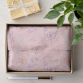 Blumen-Linienkunst-Abschluss Seidenpapier (Geschenk)