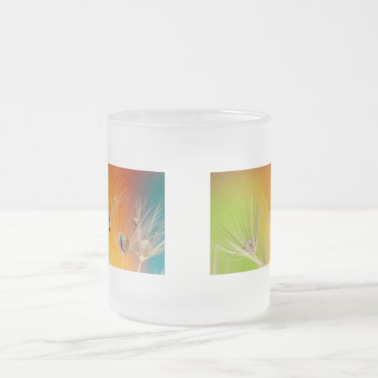 Blumen-Löwenzahn-Polterabend-Liebe-Malen Mattglastasse (Mittel)