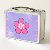 Blumen Lunchbox für Mädchen (Rückseite)