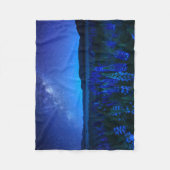 Blumen | Lupinen Blühen am Nachtsee Tekapo Fleecedecke (Vorderseite)