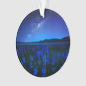Blumen | Lupinen Blühen am Nachtsee Tekapo Ornament (Vorderseite)