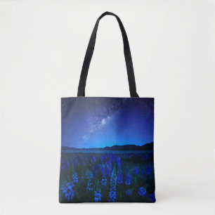 Blumen   Lupinen Blühen am Nachtsee Tekapo Tasche